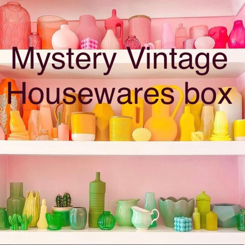 Vintage mystery housewares box